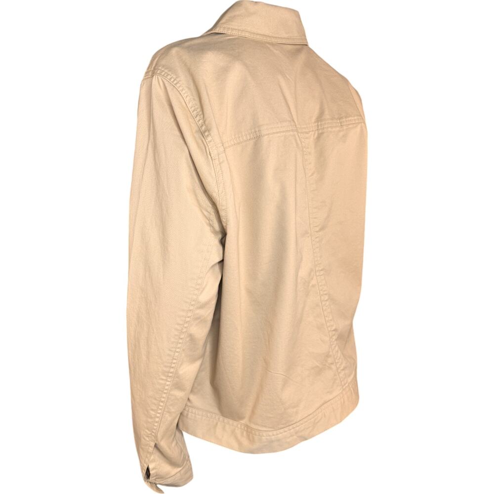 Joan Rivers Signature Twill Button-Front Jacket Latte Large NWOT - Picture 6 of 10